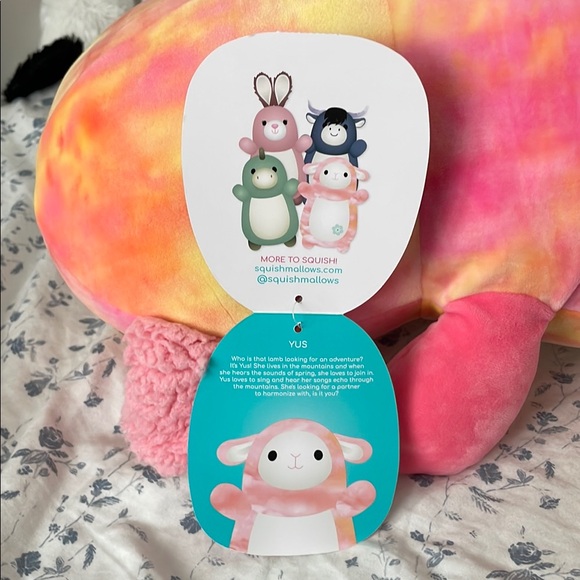Squishmallows Hug Mees Plush Toy- Yus - Picture 4 of 6